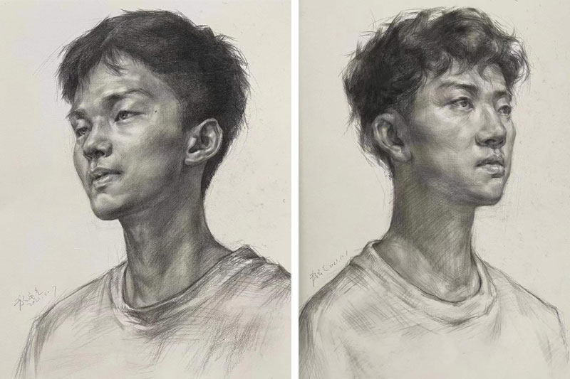画室素描头像